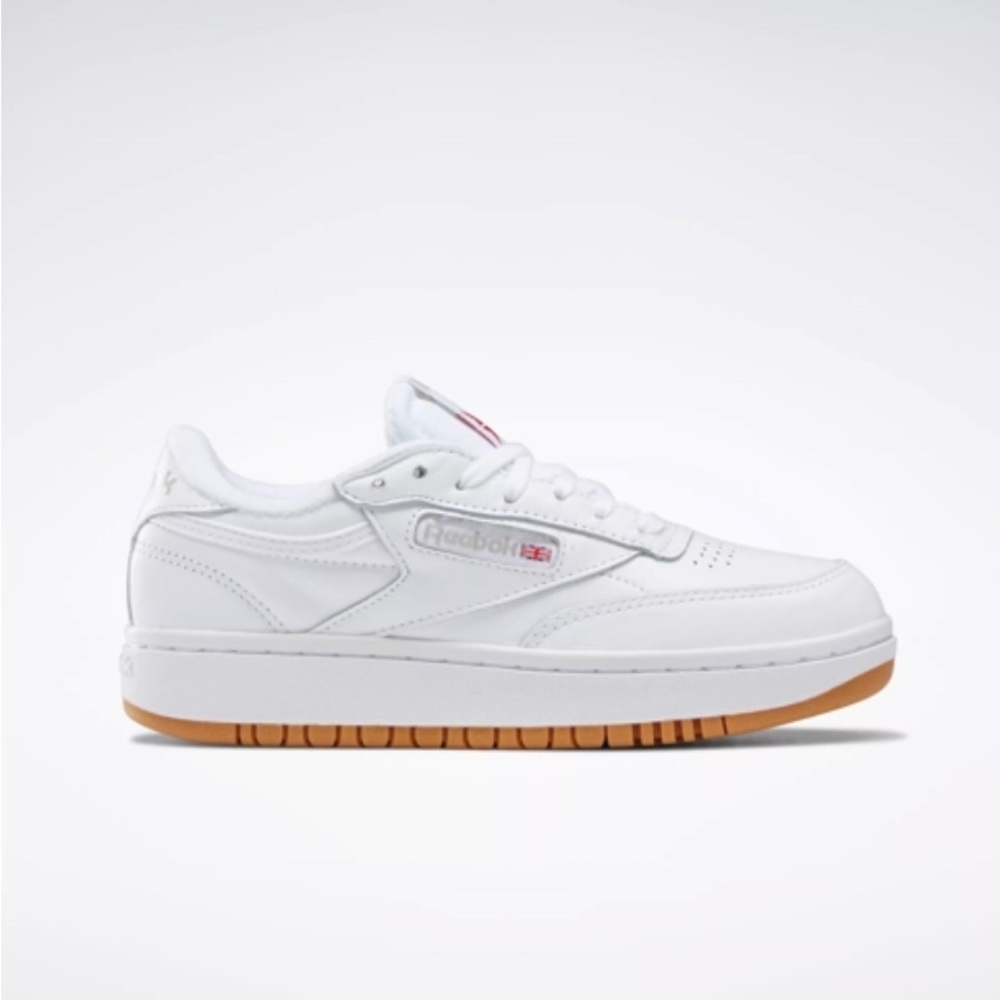 Reebok Club Double C Tennis Shoes - SZ 9 - White / gum